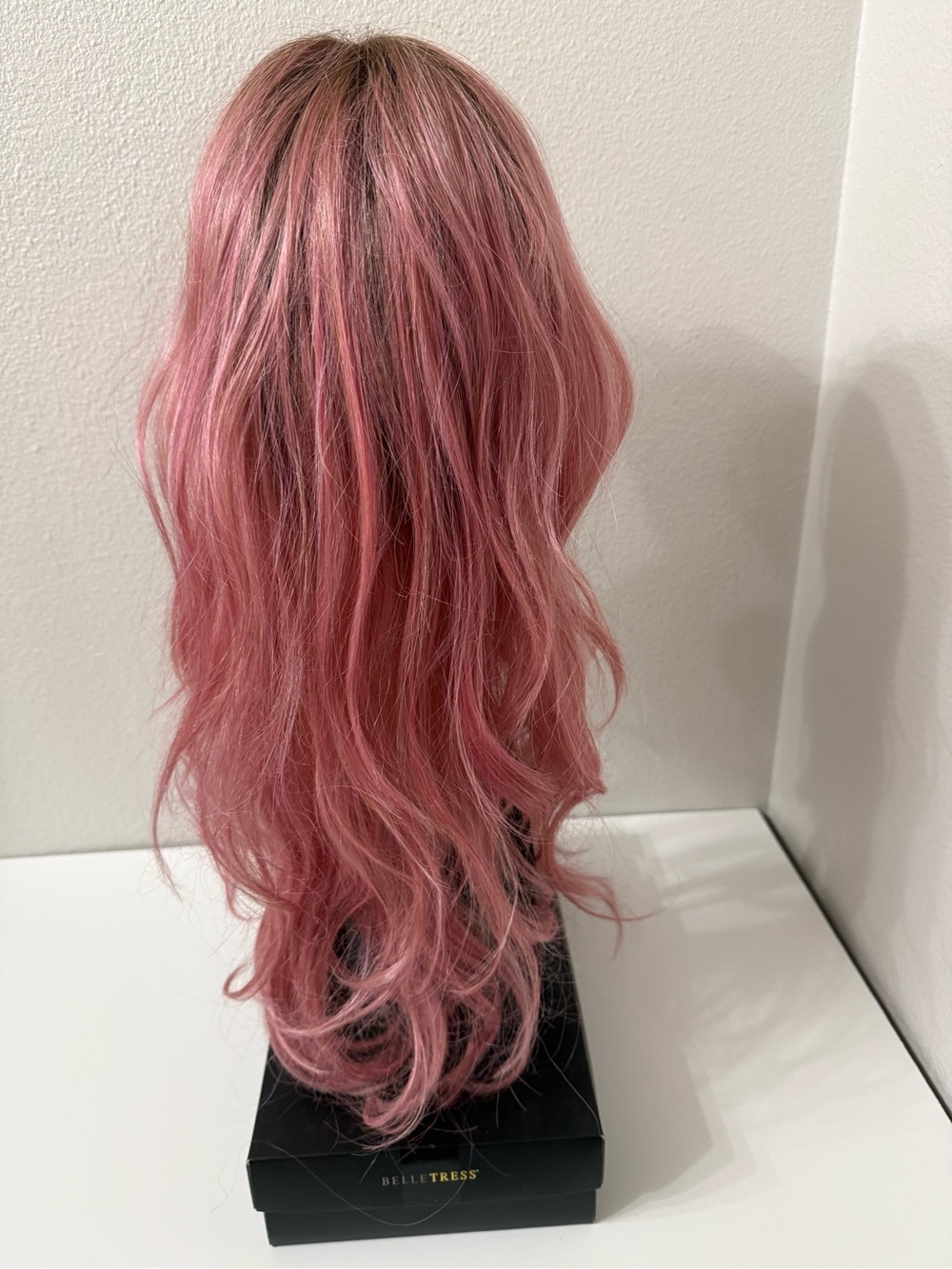 Belle Tress Shakerato in Dusty Rosa Color, Lace Front, Left Mono Part